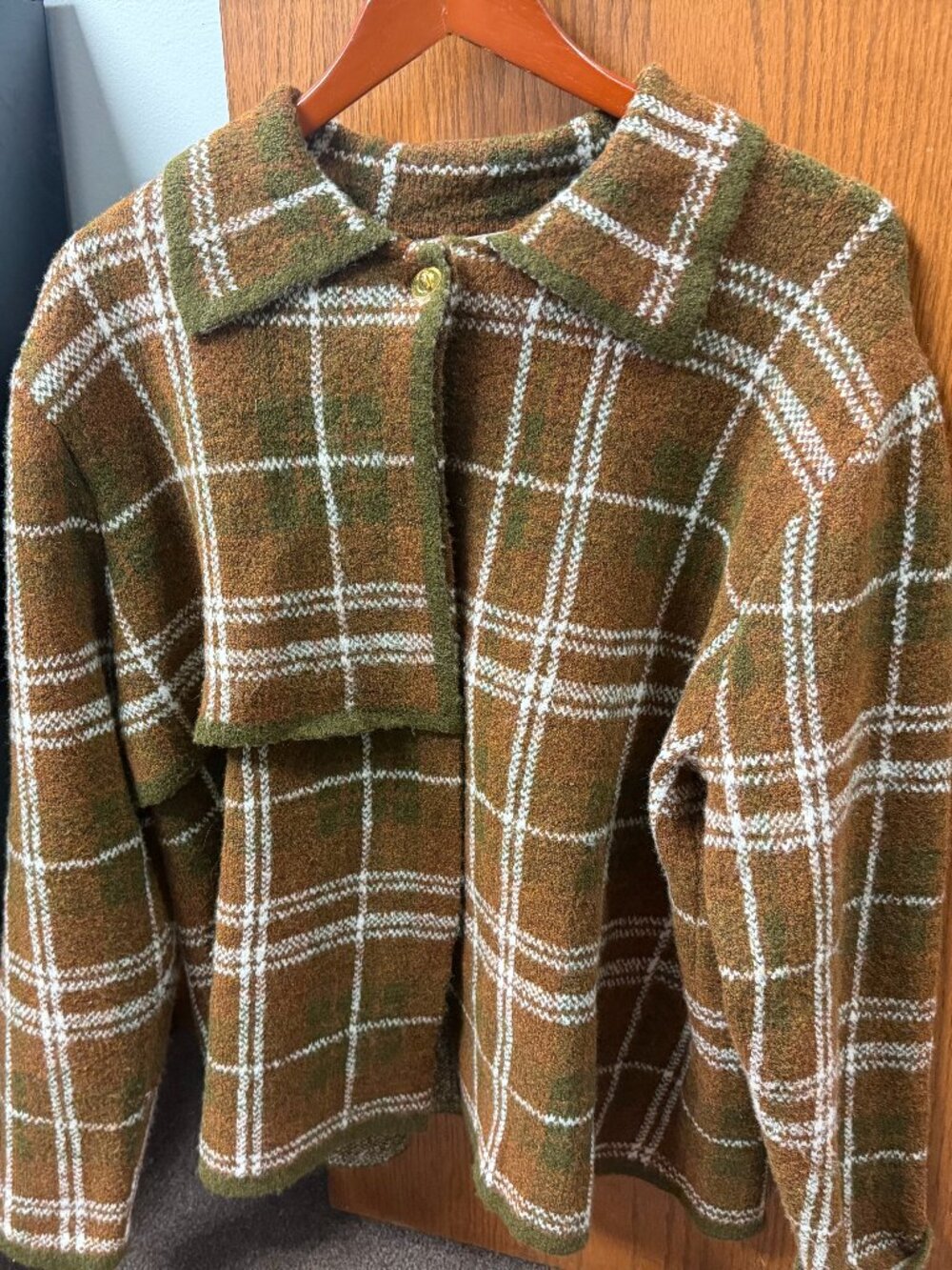 Earthy Fall Flannel Coat